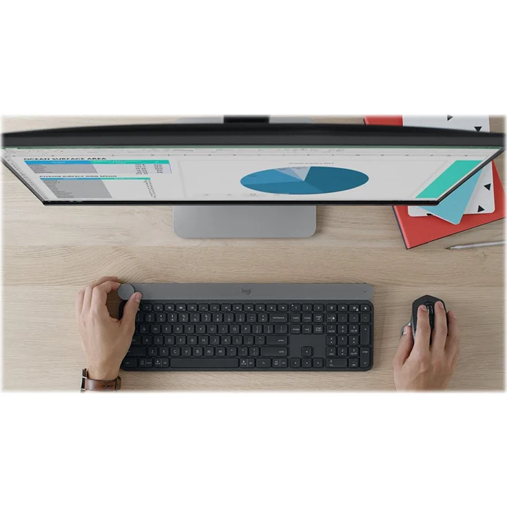 Logitech Craft Advanced with Creative Input Dial - Tastatur - hinterleuchtet - Bluetooth, 2.4 GHz - QWERTZ - Deutsch (920-008496) – Bild 11