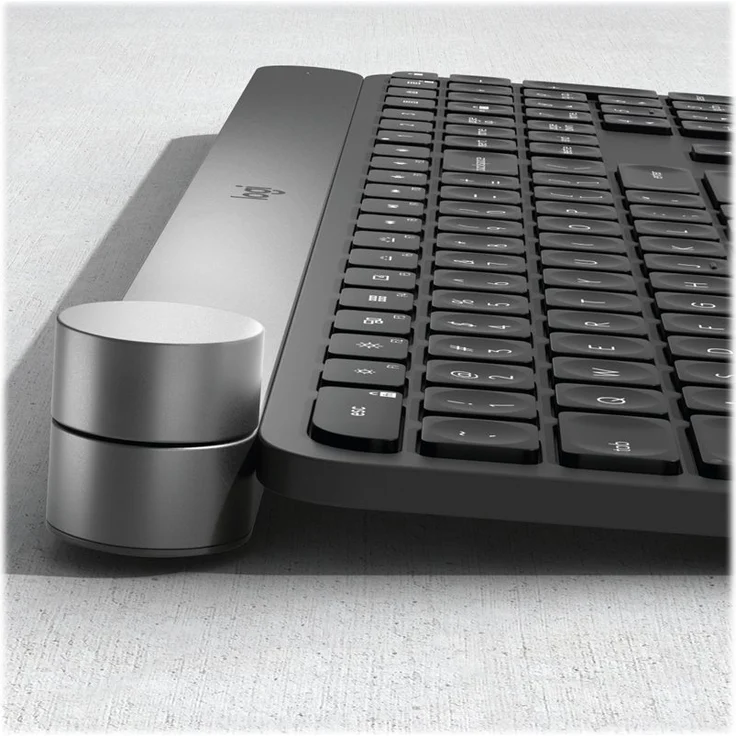 Logitech Craft Advanced with Creative Input Dial - Tastatur - hinterleuchtet - Bluetooth, 2.4 GHz - QWERTZ - Deutsch (920-008496) – Bild 3