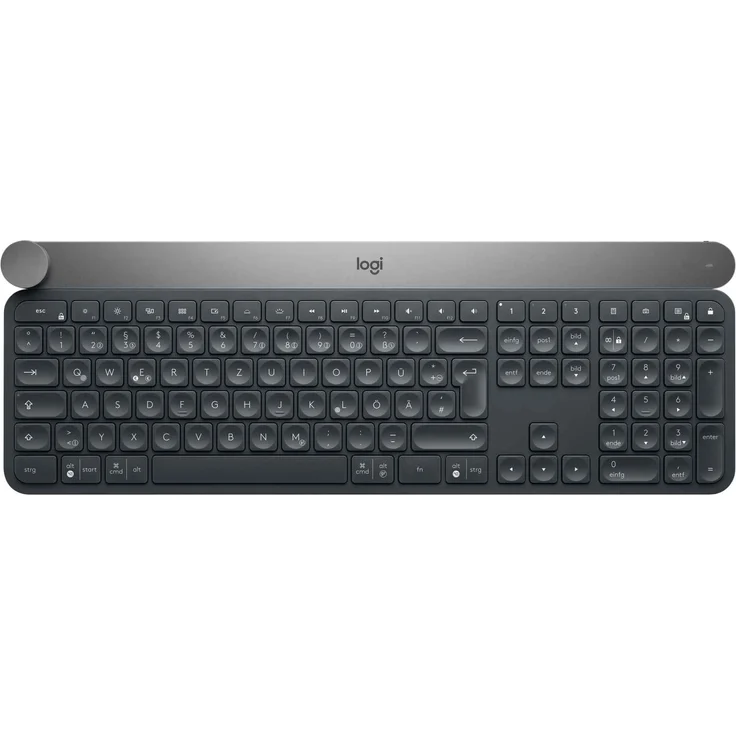 Logitech Craft Advanced with Creative Input Dial - Tastatur - hinterleuchtet - Bluetooth, 2.4 GHz - QWERTZ - Deutsch (920-008496) – Bild 1