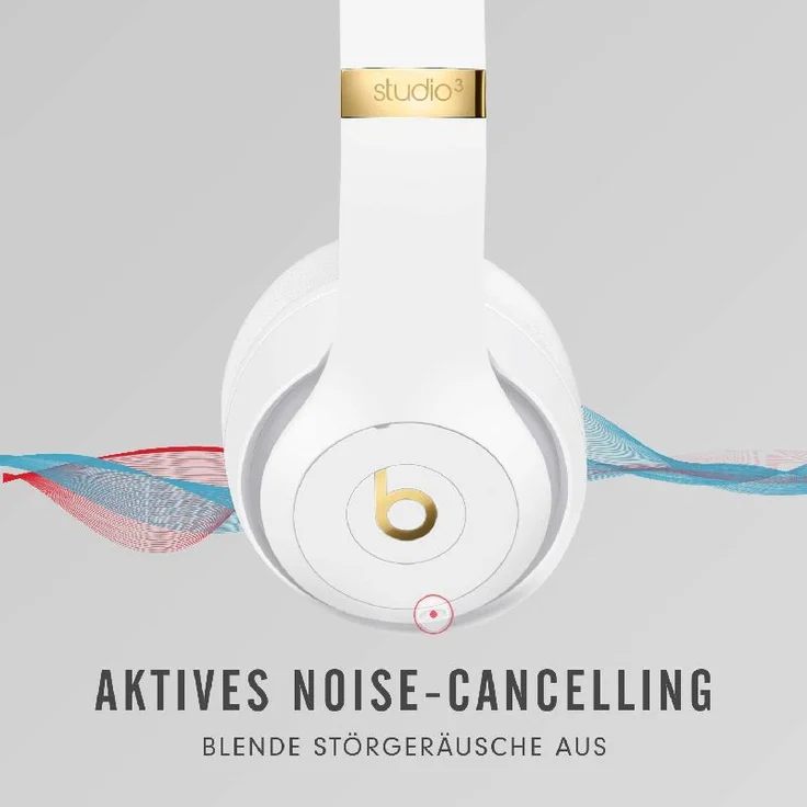 Beats Studio3 True-Wireless Over-Ear-Bluetooth-Kopfhörer, weiß – Bild 9