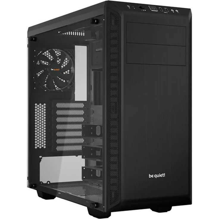 be quiet! PURE BASE 600 Window Schwarz, Midi Tower, mit Seitenfenster, ohne Netzteil (BGW21) – Bild 1