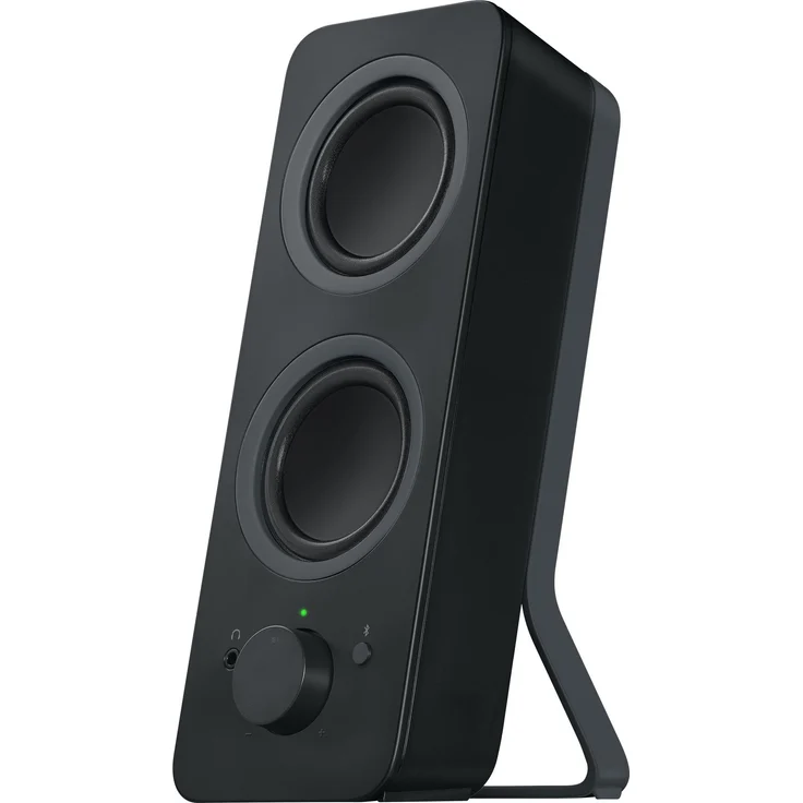 Logitech Z207 Kabellose PC-Lautsprecher, Bluetooth, Stereo Sound, 10 Watt Spitzenleistung, 3,5 mm Eingang, Kopfhörerbuchse, Easy-Switch Feature, EU Stecker, PC-TV-Tablet-Handy - schwarz – Bild 4