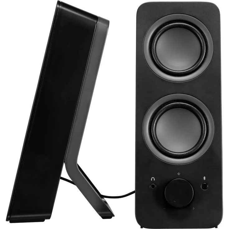 Logitech Z207 Kabellose PC-Lautsprecher, Bluetooth, Stereo Sound, 10 Watt Spitzenleistung, 3,5 mm Eingang, Kopfhörerbuchse, Easy-Switch Feature, EU Stecker, PC-TV-Tablet-Handy - schwarz – Bild 5
