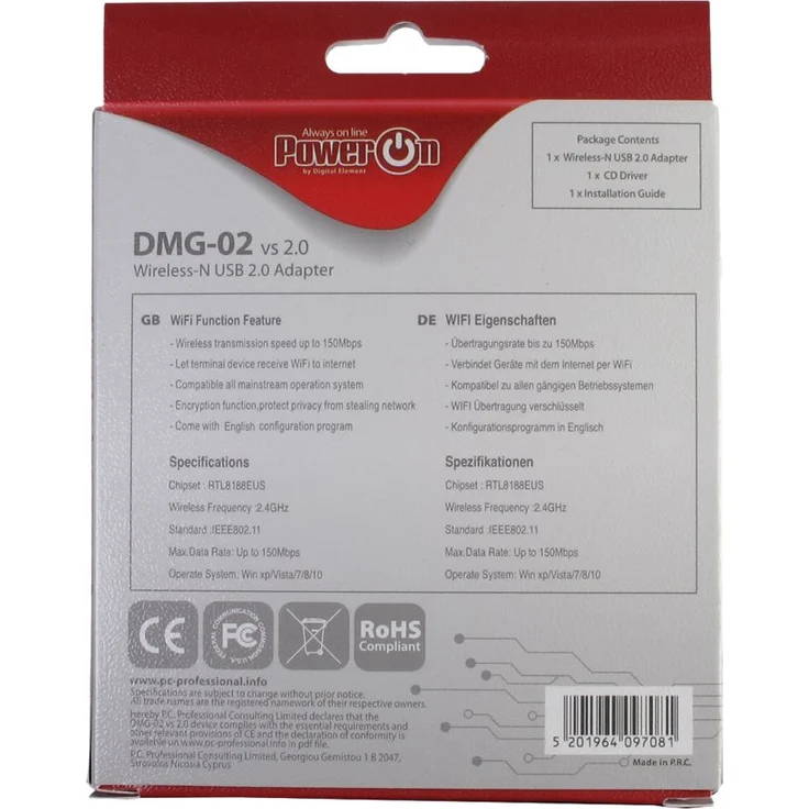 Inter Tech 88888122 WL-USB Adapter DMG-02 Stick – Bild 3