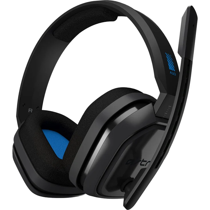 ASTRO A10 Gaming-Headset, ASTRO Audio, 3,5 mm Klinke, Flip-Stummschaltung, Bequeme Stoff-Ohrpolster, Leichtgewicht, Strapazierfähig, PC-Mac-Xbox One-PS4 - schwarz-blau – Bild 3
