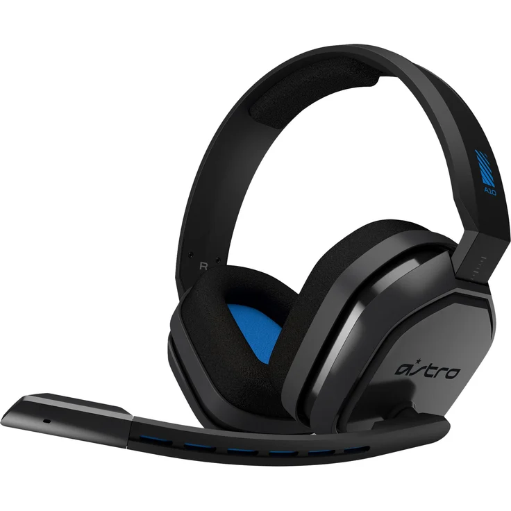 ASTRO A10 Gaming-Headset, ASTRO Audio, 3,5 mm Klinke, Flip-Stummschaltung, Bequeme Stoff-Ohrpolster, Leichtgewicht, Strapazierfähig, PC-Mac-Xbox One-PS4 - schwarz-blau – Bild 6