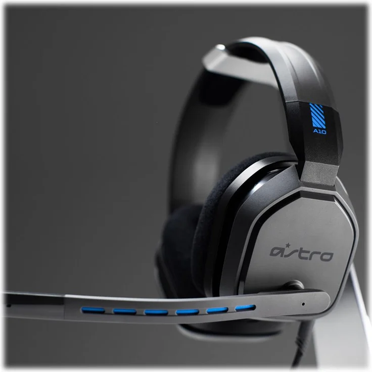 ASTRO A10 Gaming-Headset, ASTRO Audio, 3,5 mm Klinke, Flip-Stummschaltung, Bequeme Stoff-Ohrpolster, Leichtgewicht, Strapazierfähig, PC-Mac-Xbox One-PS4 - schwarz-blau – Bild 4