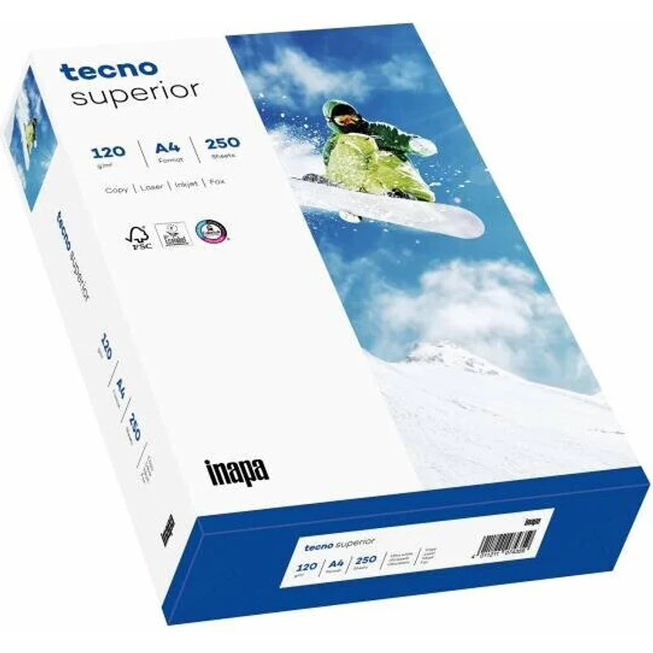 inapa tecno Kopierpapier Superior 2100011530 A4 120g 250 Blatt – Bild 1
