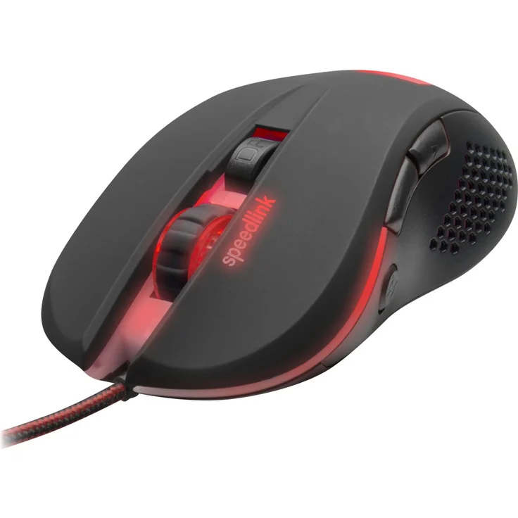 Speedlink 5-Tasten Gaming Maus PC-Computer - TORN Gaming Mouse USB (Schnellfeuertaste, bis zu 3.200 dpi, mit LED-Beleuchtung) schwarz – Bild 3