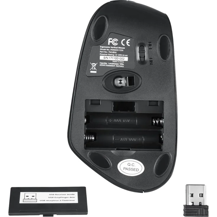 Perixx PERIMI-715 II Ergonomische Vertikale Maus Kabellos 2,4 GHz – Bild 5