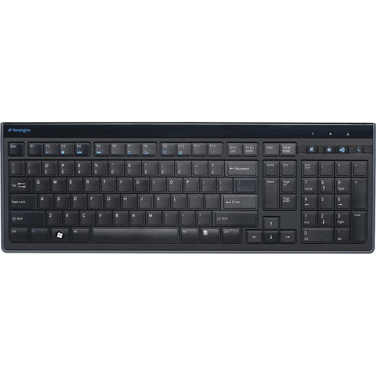 Kensington Advance Fit Full-Size Slim Tastatur mit 105-Tasten, ideal fürs Home Office, schwarz, K72357DE (Deutsches Tastaturlayout QWERTZ) – Bild 2