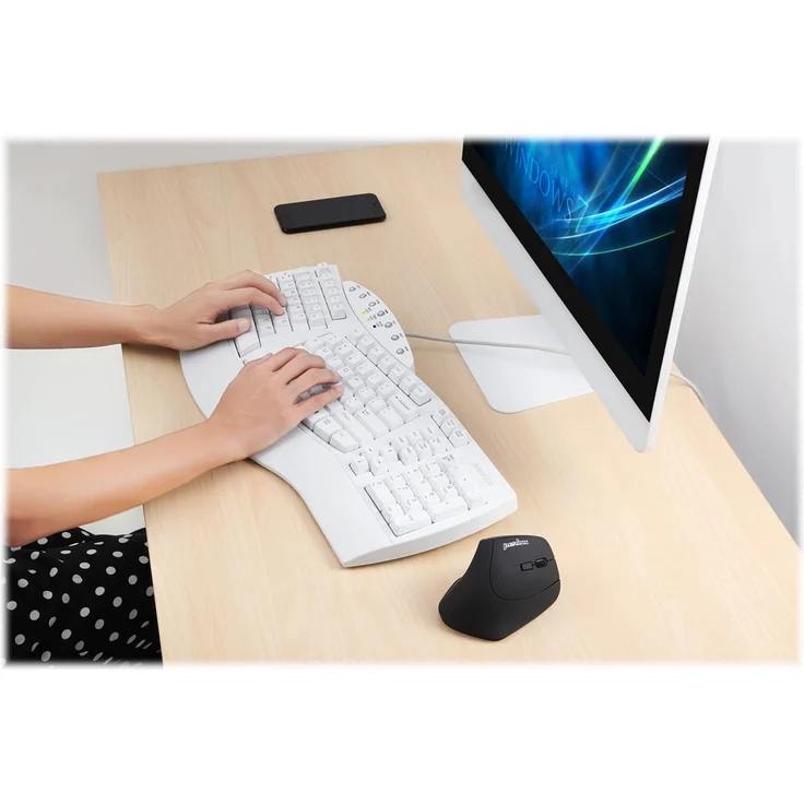 Perixx PERIBOARD-512 - Tastatur - USB - QWERTZ - Deutsch - weiß (11526) – Bild 3