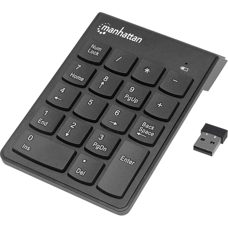 Manhattan 178846 Kabelloser USB-Nummernblock 18-Tasten schwarz – Bild 2