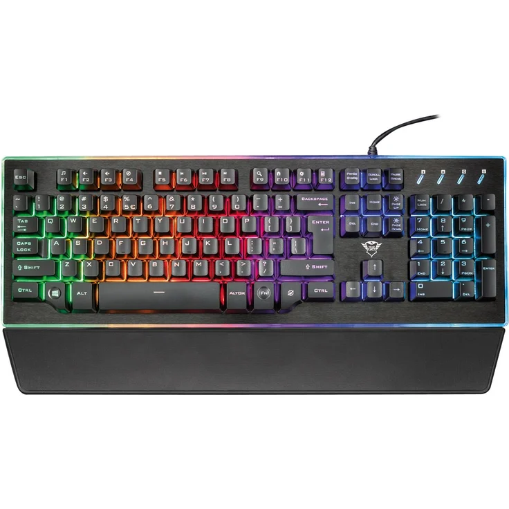 Trust GXT 860 Thura - Tastatur - hintergrundbeleuchtet - USB - Deutsch QWERTZ (21840) – Bild 2