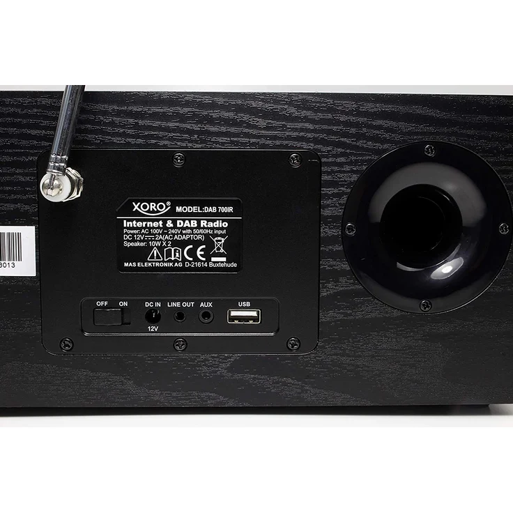 Xoro DAB 700 IR, Internet Radio, Spotify, DAB+, FM, BT, Holz – Bild 4