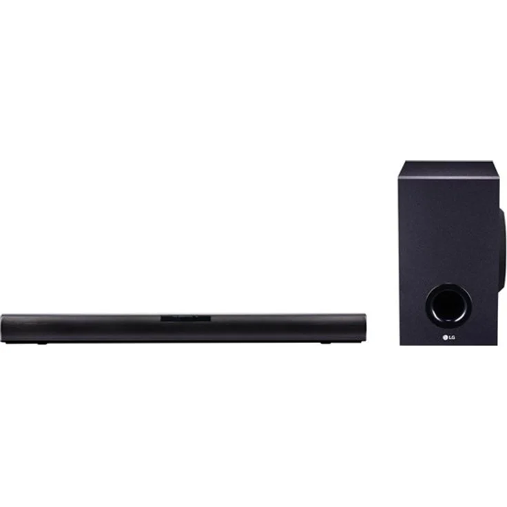 LG SJ2 2.1 Soundbar mit Subwoofer, 160 W, schwarz – Bild 1