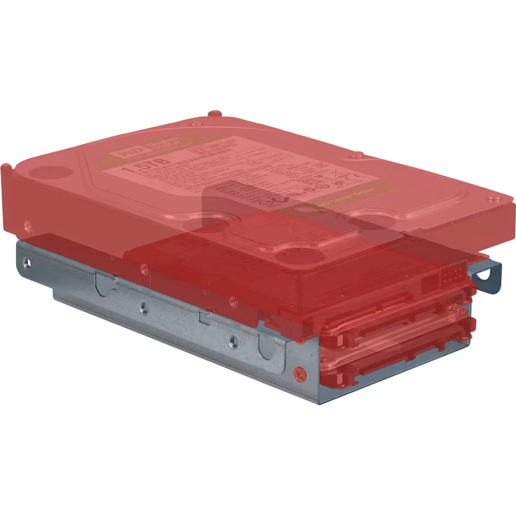 Inter-Tech 88885245 AC Einbaurahmen 3.5'' auf 2X 2.5, unlackiert – Bild 2
