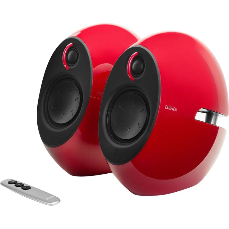 EDIFIER Luna E25 Design-Lautsprecherset mit Bluetooth, Regallautsprecher (74 Watt), rot E25HD RED – Bild 8