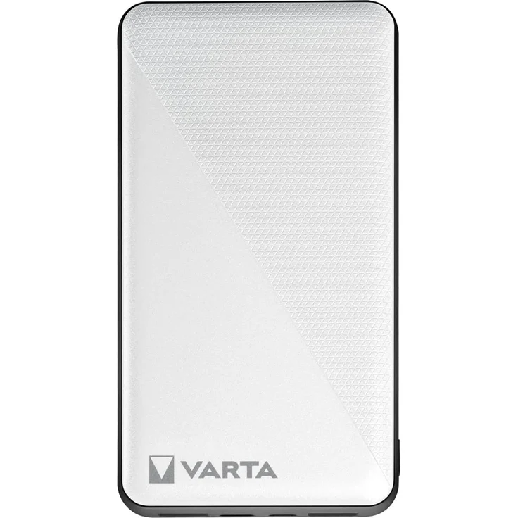 VARTA Power Bank Energy, 15000 mAh, mit 4 Anschlüssen (1x Micro USB, 2x USB A, 1x USB C), kompatibel mit Tablets & Smartphones, inkl. Micro USB Ladekabel, weiß – Bild 1