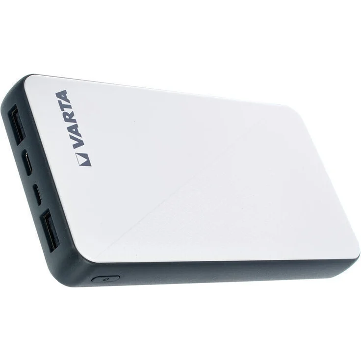 VARTA Power Bank Energy, 15000 mAh, mit 4 Anschlüssen (1x Micro USB, 2x USB A, 1x USB C), kompatibel mit Tablets & Smartphones, inkl. Micro USB Ladekabel, weiß – Bild 6