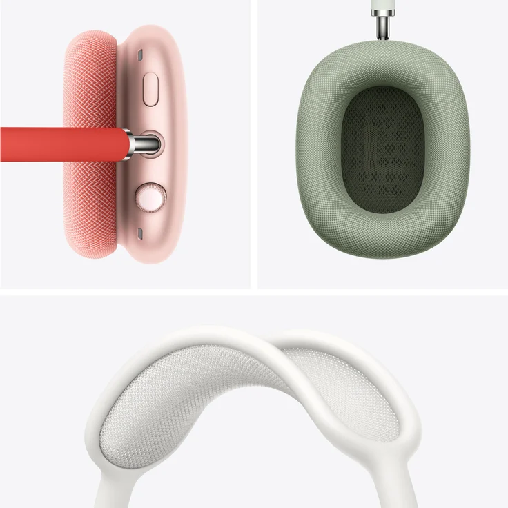 Apple AirPods Max, Siri Over-Ear-Kopfhörer mit Bluetooth, Mikrofon, Noise Cancelling, geeignet für iPhone, pink – Bild 6