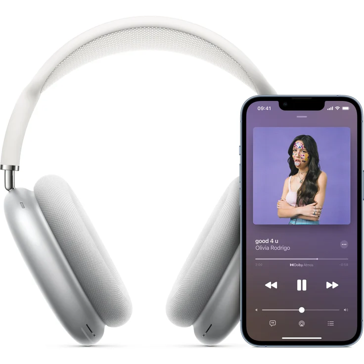 Apple AirPods Max, Apple Siri, Space Grau Over-Ear-Kopfhörer mit Bluetooth, Mikrofon, Noise Cancelling, geeignet für iPhone, grau – Bild 4