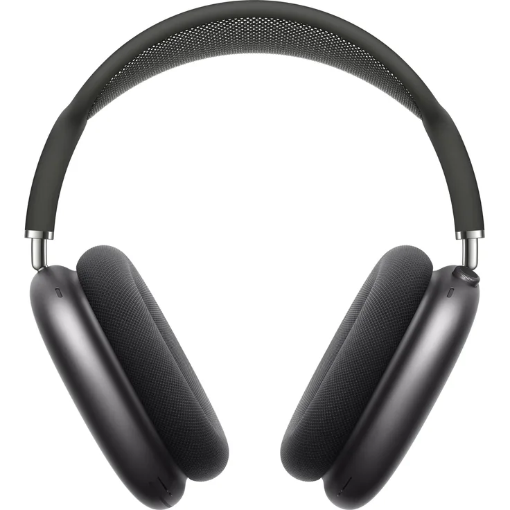 Apple AirPods Max, Apple Siri, Space Grau Over-Ear-Kopfhörer mit Bluetooth, Mikrofon, Noise Cancelling, geeignet für iPhone, grau