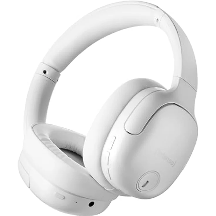 Intenso O400HA Over-Ear Kopfhörer - Hybrid Active Noise Cancelling, bis zu 75 Stunden Laufzeit und Bluetooth 5.3, mit Musikmodus, Transparency Modus und schneller Ladezeit, weiß – Bild 1
