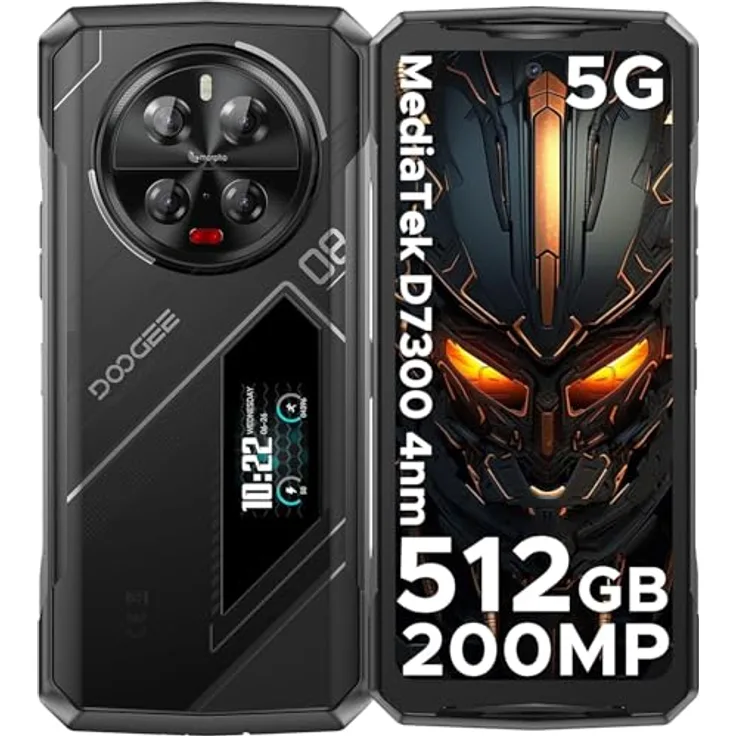DOOGEE V40 Pro 5G Smartphone, 16GB/512GB, 6.7´´ One Size, 200MP Quad-Kamera, 8680mAh Akku, NFC