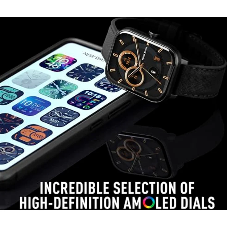 Reflex Active Smart Watch Series 44, Amoled GPS Smartwatch in schwarz – Bild 4