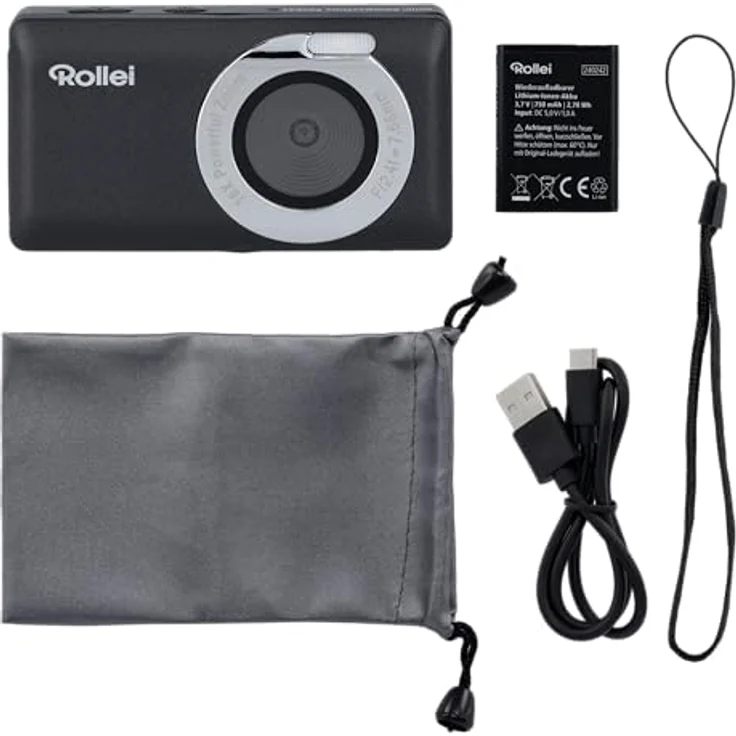 Rollei Compactline Pocket Digitalkamera – 50 MP, 16-facher Digital-Zoom, 2.7K Videoqualität, kompakt und leicht für unterwegs, benutzerfreundliches Design – Bild 3