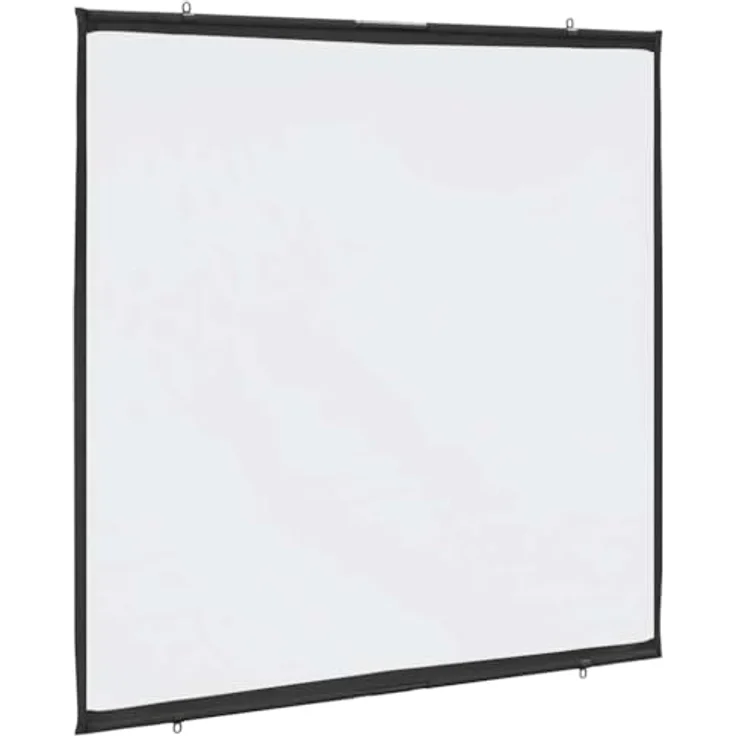 vidaXL Beamer Leinwand Wandhängend 72 Zoll 1:1, Projektionswand aus 100 % Polyester, ideales Heimkino- und Präsentationszubehör – Bild 1