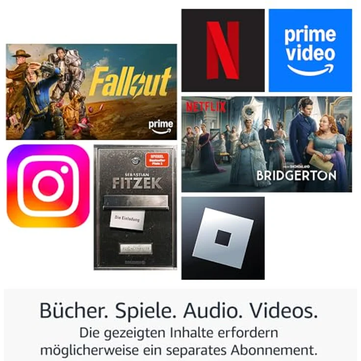 Amazon Fire HD 8-Tablet 2024 (Neueste Generation), 8-Zoll-HD-Bildschirm, 4 GB RAM, 64 GB Speicher, leistungsstark und brillant für Unterhaltung unterwegs, schwarz, mit Werbung – Bild 2