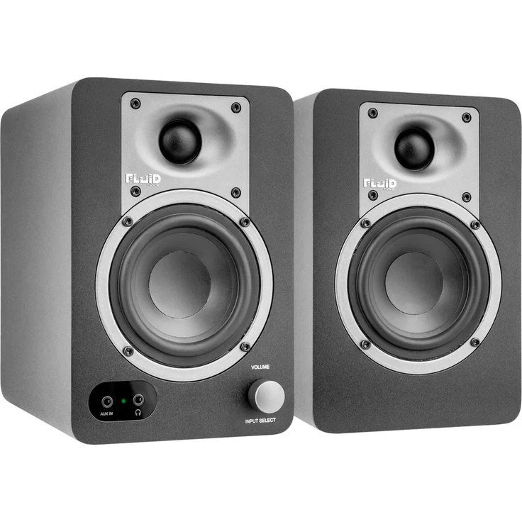 Fluid Audio C35BT - Aktiver 3,5 Zoll Zweiwege-Studiomonitor mit Bluetooth 5.0, 64 Watt Verstärkung, Frequenzgang 80 Hz bis 22 kHz, Paar