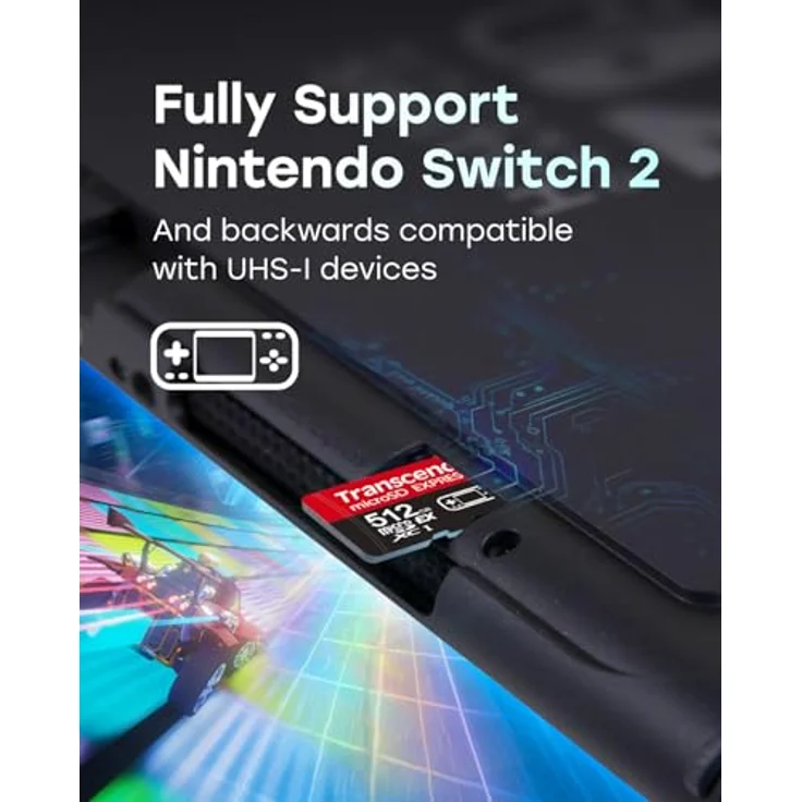 Transcend USD710S, 512 GB microSD Express, U3, UHS-I, PCIe Gen3, 8K Unterstützung – Bild 4