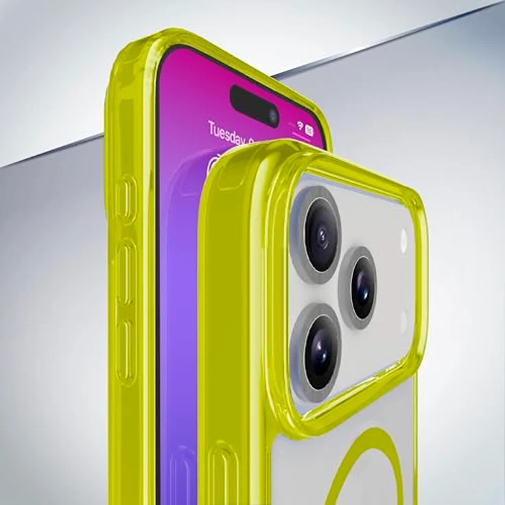 Cellular Line Iconic Mag - iPhone 17 Pro Max Transparente Hülle mit farbigen Rändern, kompatibel mit Magsafe, versandkostenfrei – Bild 3