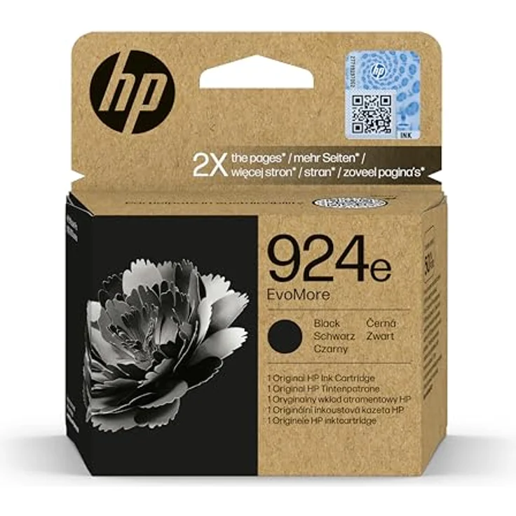 HP 924e EvoMore, Druckerpatrone Schwarz für hohe Auflagen, recyclingfähig – Bild 1