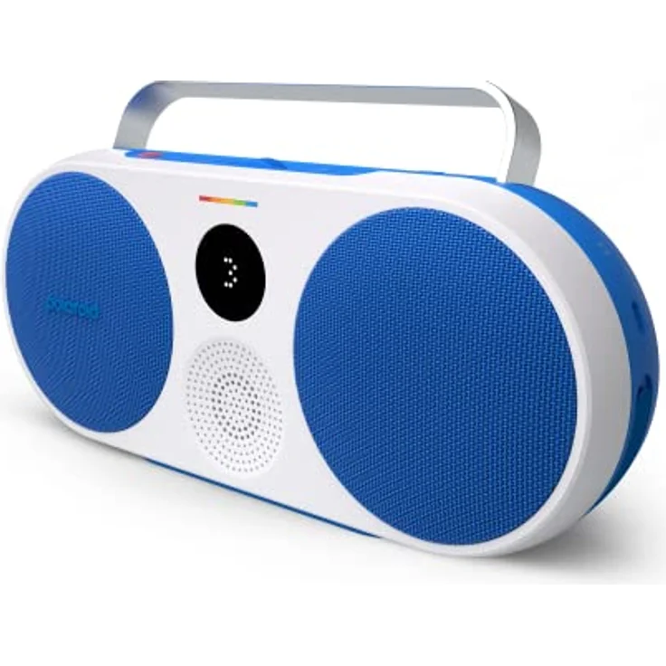 Polaroid P3 Music Player (Blue) - Retro-Futuristic Boombox Wireless Bluetooth Speaker Rechargeable with Dual Stereo Pairing – Bild 3