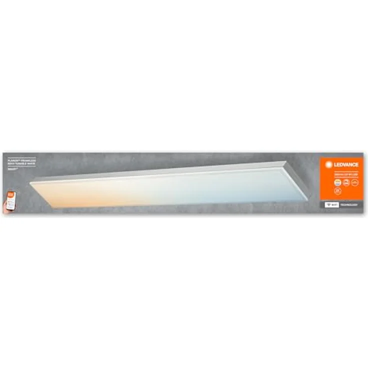 LEDVANCE SMART+ WIFI PLANON FRAMELESS Smarte LED Deckenleuchte, Panel für Innen mit WiFi Technologie, Lichtfarbe änderbar (3000K-6500K), 800mm x 100mm, Kompatibel mit Google und Alexa Voice Control – Bild 10