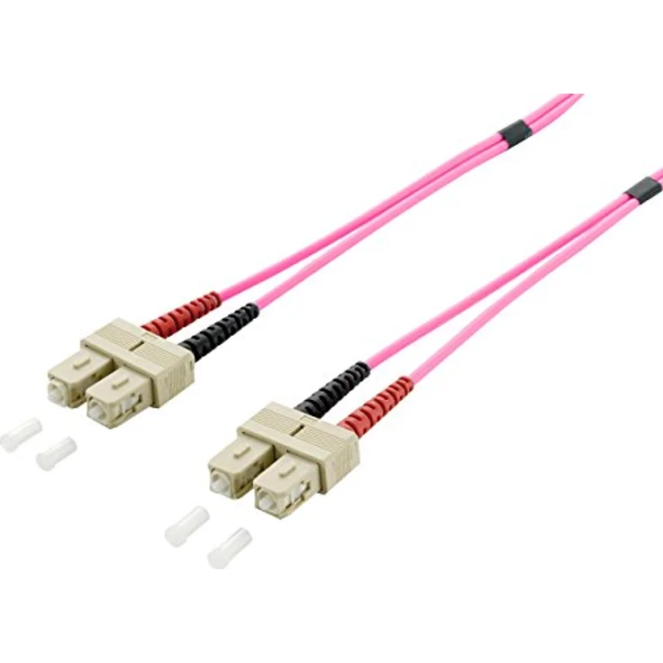 Equip SC/50/125μm 5.0 M, Violett – Glasfaserkabel, Multimode SC männlich, Duplex OM4, Raucharm, Null-Halogen (LSZH)