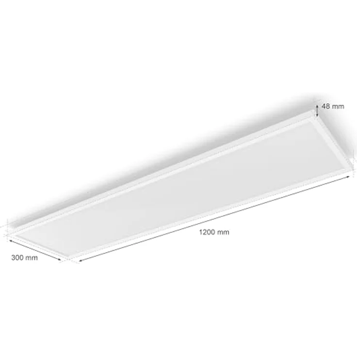 Philips Hue Aurelle White Ambiance, LED-Panelleuchte 120 cm x 30 cm in Weiß, smarte Deckenbeleuchtung mit 50.000 Weißtönen – Bild 6