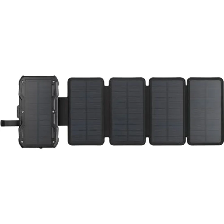 Sandberg Solar 5-Panel Powerbank 10000, 421-05, kabelloser Energiespeicher mit Solartechnologie