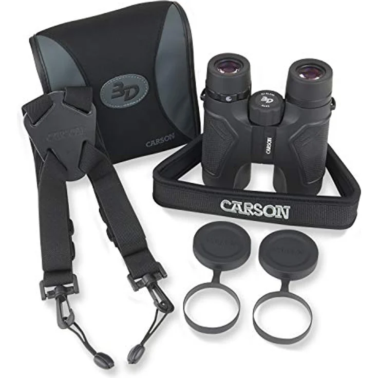 Carson Fernglas 8x42 mm, wasserfest mit Anti-Rutsch-Griff, ideal für Outdoor-Aktivitäten – Bild 7