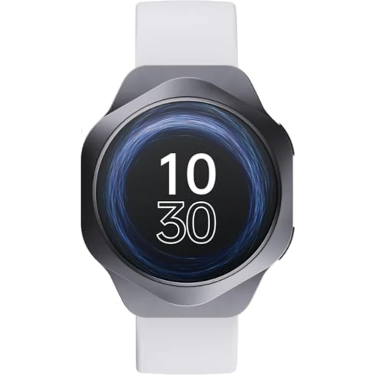 CANYON Smartwatch Hexagon, 1,43" AMOLED Fitnessuhr mit Telefonfunktion, 123 Sportmodi, SpO2 & Herzfrequenz, Schrittzähler, Schlafmonitor, iOS & Android, in Aluminiumlegierung – Bild 1