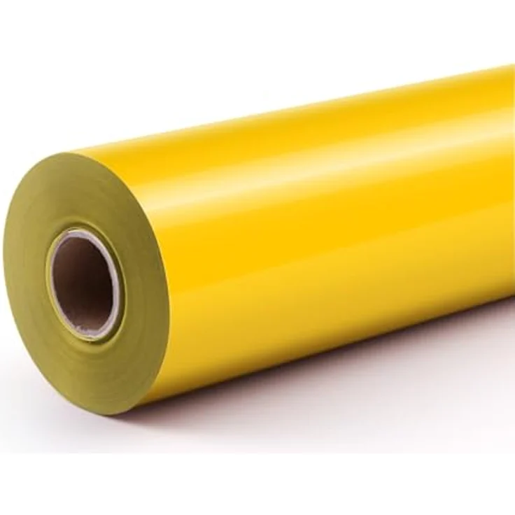 Loklik SG-HTV-0743-US-L-B2B Folie, glänzende gelbe Transferfolie für Baumwolle und Polyester, 0.55m² – Bild 3