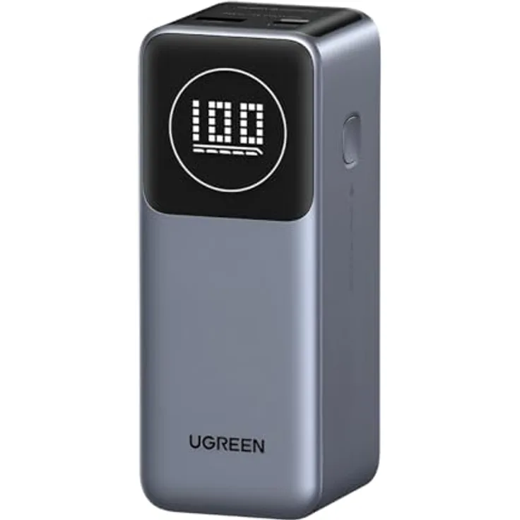 UGREEN 100W Powerbank 12000 mAh (35526B) mit 2 USB-Ausgängen und 13-fachem Schutz, grau