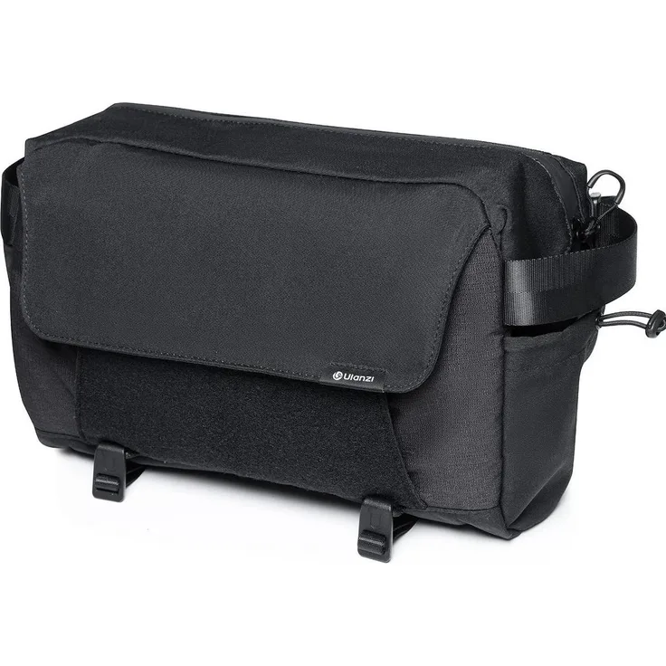Ulanzi BP11 Crossbody Camera Bag 8L, Schultertasche für Kameraausrüstung mit wasserabweisendem Material, gepolstert, Schwarz
