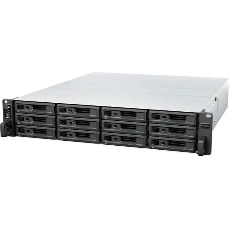 Synology NAS Rack Station RS2423RP+II, 12-Bay 2U mit Quad-Core Prozessor und 8 GB DDR4-RAM, redundantes Netzteil