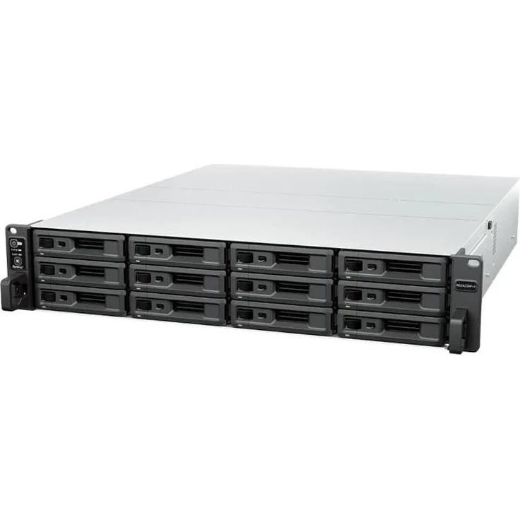 Synology NAS Rack Station RS2423RP+II, 12-Bay 2U mit Quad-Core Prozessor und 8 GB DDR4-RAM, redundantes Netzteil