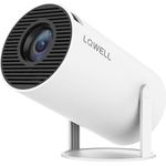 LQWELL® Mini Projektor, 5G WiFi, BT5.0, Auto Trapezkorrektur, 130-Zoll-Display, 4K Heimkino, hdmi, 2024 Upgrade